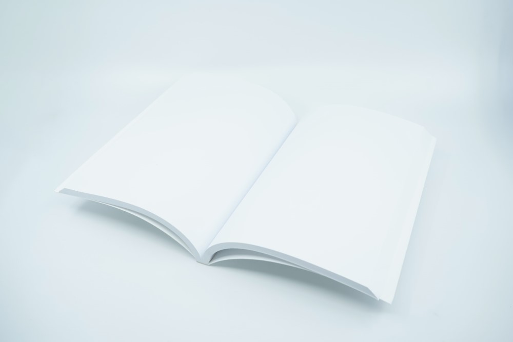 white book blank pages